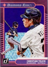 2021 Donruss #24 Christian Yelich Holo Purple Near Mint
