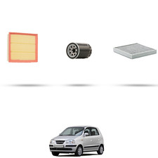 HOFFCAR Kit tagliando - 3 filtri per Hyundai ATOS 1.1 45kw dal 2003