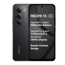 Redmi 15 5G Black 6GB 128GB 50MP AI Camera-Global Version. NO TARIFFS IN USA