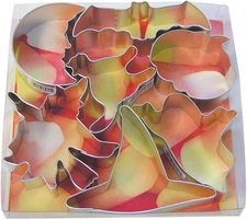 R&M International Halloween Cookie Cutters, Ghost, Bat, Pumpkin, Witch, Hat, Moo