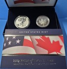 2019 U.S. Mint Pride of Two Nations Silver Eagle + Canada Maple Leaf 2 Coin Set  — photo 2