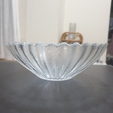 Dartington Stunning Glass Bowl With Textured Finish And Scalloped Edge 😻🐾