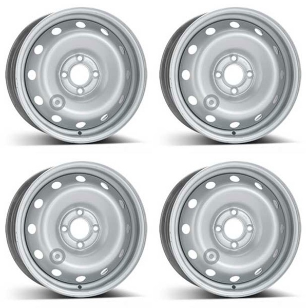 4 Alcar Stahlfelgen 6.0Jx15 Zoll ET50 4X100 FüR Dacia Dokker Logan Pickup Sander-image