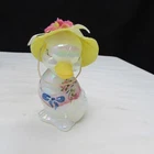 Fenton Opal Iridized Dolly Sue Hand Painted Duckling Special Order 1994 W497