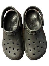 CROCS Clogs Platform Crush : Black M3 W5- Preowned Excellent