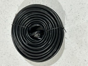 Lot of 3, New, CAT5e, Black, Network Cable, Camera Cable, 20m, Aprox. 65 Feet.