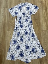 Marks and Spencer Women?s M&SSize 8 Wrap Dress Blue and White. BNWT New
