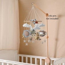 Space Baby Mobile Nursery Astronaut Boy Rocket Outer Planet Crib