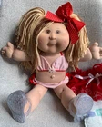Cabbage Patch Kids Doll Play Along Blonde Hair Brown Eyes Vtg Bikini 17” 2005