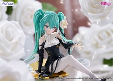 Hatsune Miku Flower Fairy White Rose Noodle Stopper Figure FuRyu authentic