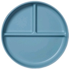 Four 4 Cloud Island   BLUE  7.25" Diameter  3-Divided Sections Plates