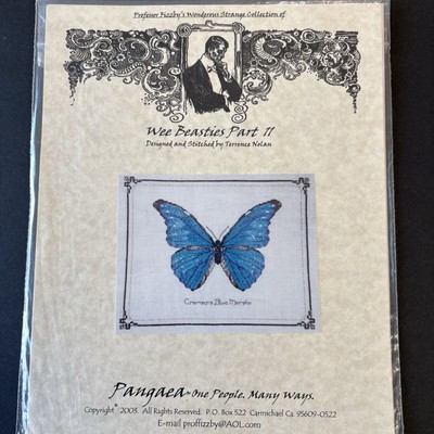 Pangaea Professor Fizzby's Wee Beasties Part 11 Butterfly Cross Stitch Pattern