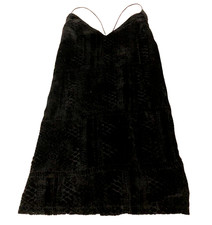 Olivaceous Womens Sleeveless Dress Sz M Black Velvet Spaghetti Straps NWT