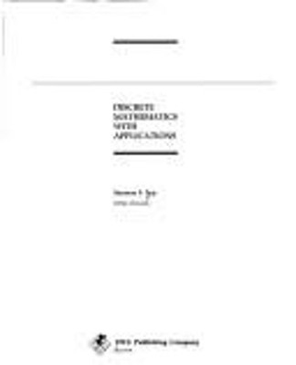 Discrete Mathematics with Applications Mass Market Paperbound Sus