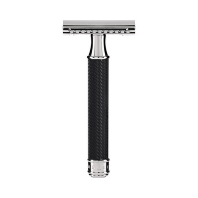 Black Chrome Closed Comb Manual Shaving Razor Classic Safety Shaver 1 Count