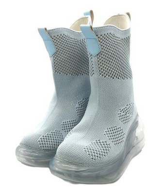 Jenny Fax                    Western knit boots Sky Blue