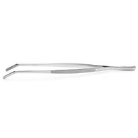 Weis Grillpinzette KüChenpinzette Aus Edelstahl 40 Cm Gewinkelt