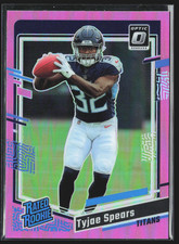 2023 Panini Optic Donruss Tyjae Spears Pink Refractor #297 RC