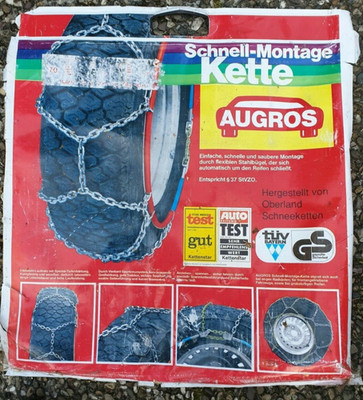 Schneeketten in blau Tasche Beschreibung Bitte Bilder beachten, gebraucht ...!