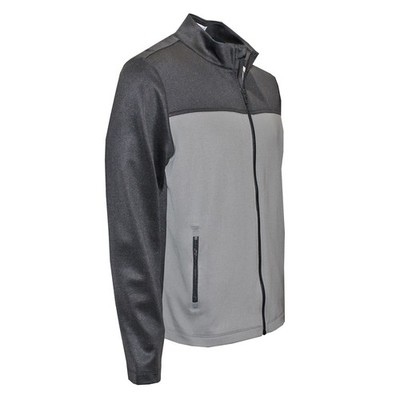 Ashworth Golf Men's Color Block Full-Zip Jacket, Golf Layering Piece