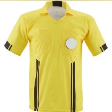Brava Soccer Referee Jersey, Yellow, Adult Size Large New With Tags