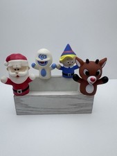 Rudolph The Red Nosed Reindeer Christmas Holiday 4 Piece Finger Puppets Santa