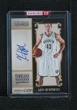 2012 Panini Timeless Treasures Talents Signatures /199 Kris Humphries Auto 05q7