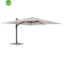 Ombrellone a braccio Aries Bizzotto 4x4 antracite-naturale