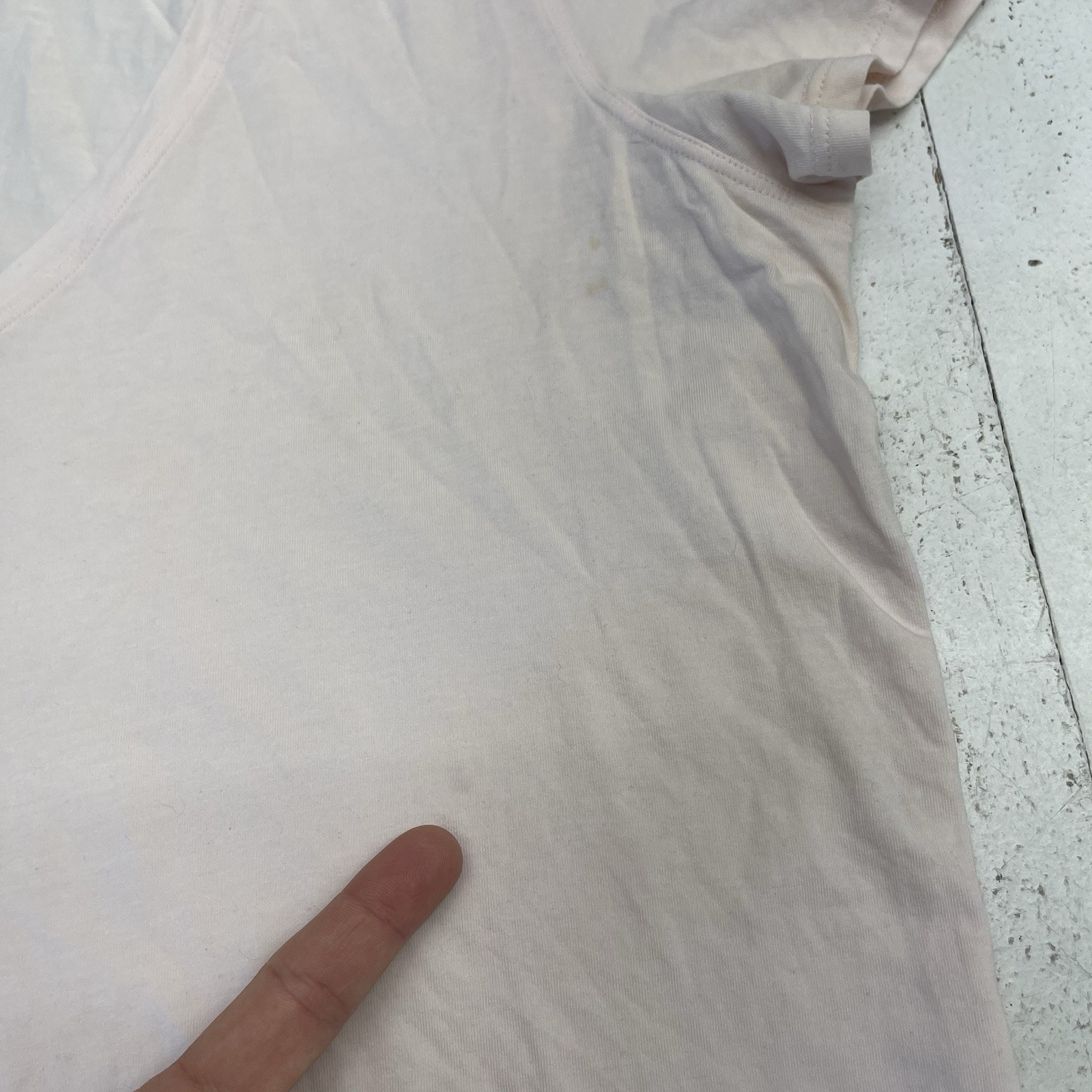 Lululemon Basic Solid Light Pink V Neck Short Sle… - image 2