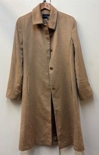 HOLT RENFEW ladies 100% cashmere camel coloured trench coat UK 12 - CG L40