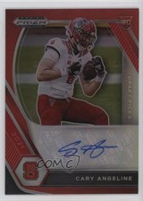 2021 Panini Prizm Draft Picks Red 103/199 Cary Angeline #DPA-CAN Auto 0l2
