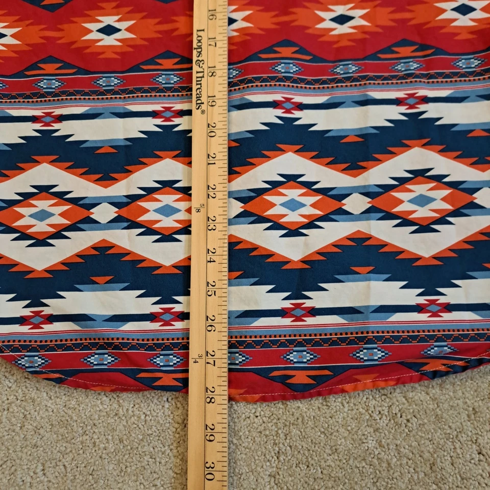 Forever 21 Shirt Mens Medium Aztec Southwest Short Sleeve Button Up - Image 4 of 4