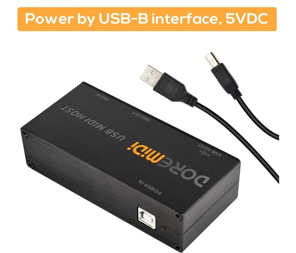 CAMOLA Upgraded USB Host MIDI Interface1-in and 1-out, MIDI Host Box High Spe... - Image 2 of 4