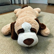 St Bernard 48 Inch Large Jumbo Plush Dog Floppy Lying Down Stuffed Animal Pillow