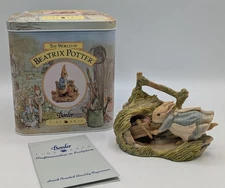 Border Fine Arts Beatrice Potter Cecily Parsley Ran Away Figure and Tin