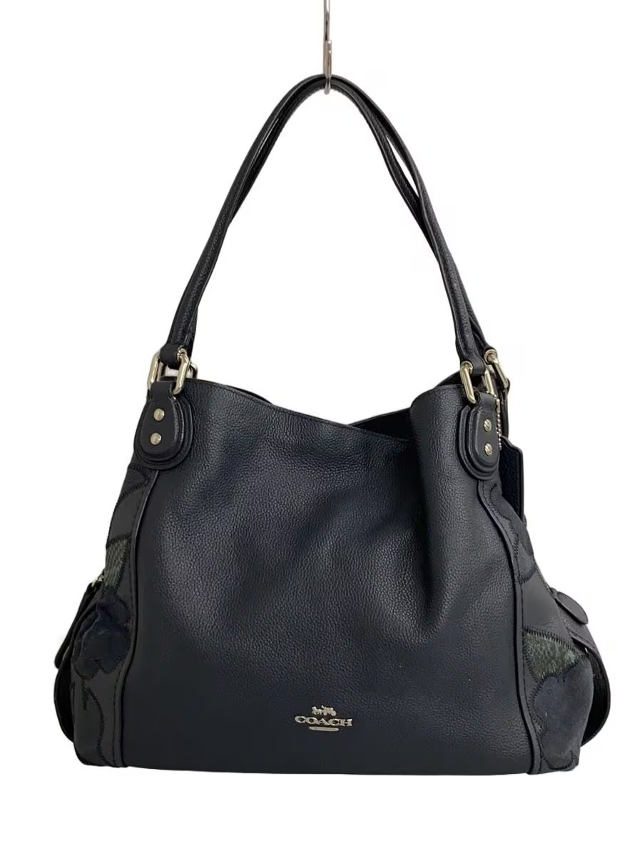 COACH handbag in NVY leather with floral print (L1792-24966)