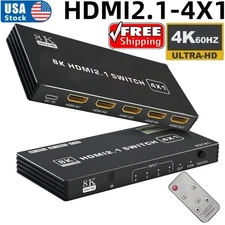4 in 1 HDMI 2.1 OUT Switch 4K 120Hz 4 port 8K HDMI Switch splitter Dolby Vision