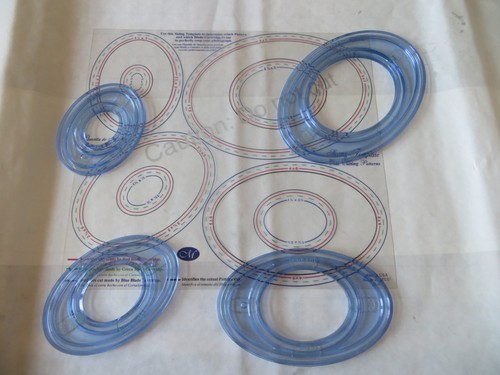 Creative Memories Custom Cutting System 4 Oval Patterns and Sizing Template