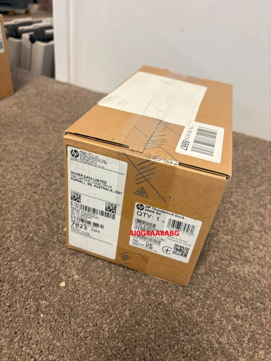 HP 4J0G4AA Thunderbolt Dock - Black 3YR WTY (with box)