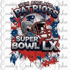 Sublimation Print Super Bowl Patriots 26 Ready To Press Heat Transfer Ink Paper