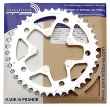 Specialites TA Alize Middle K Triplizer Chainring 42T 130 BCD 10-9s 5 Bolt NOS