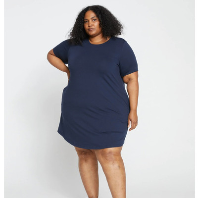 plus size navy blue t shirt dress YeGine Oversize Tshirt Dress Plus Size Short Sleeve Maxi Dress with Pockets Dark Blue XL at Amazon Women's Clothing store