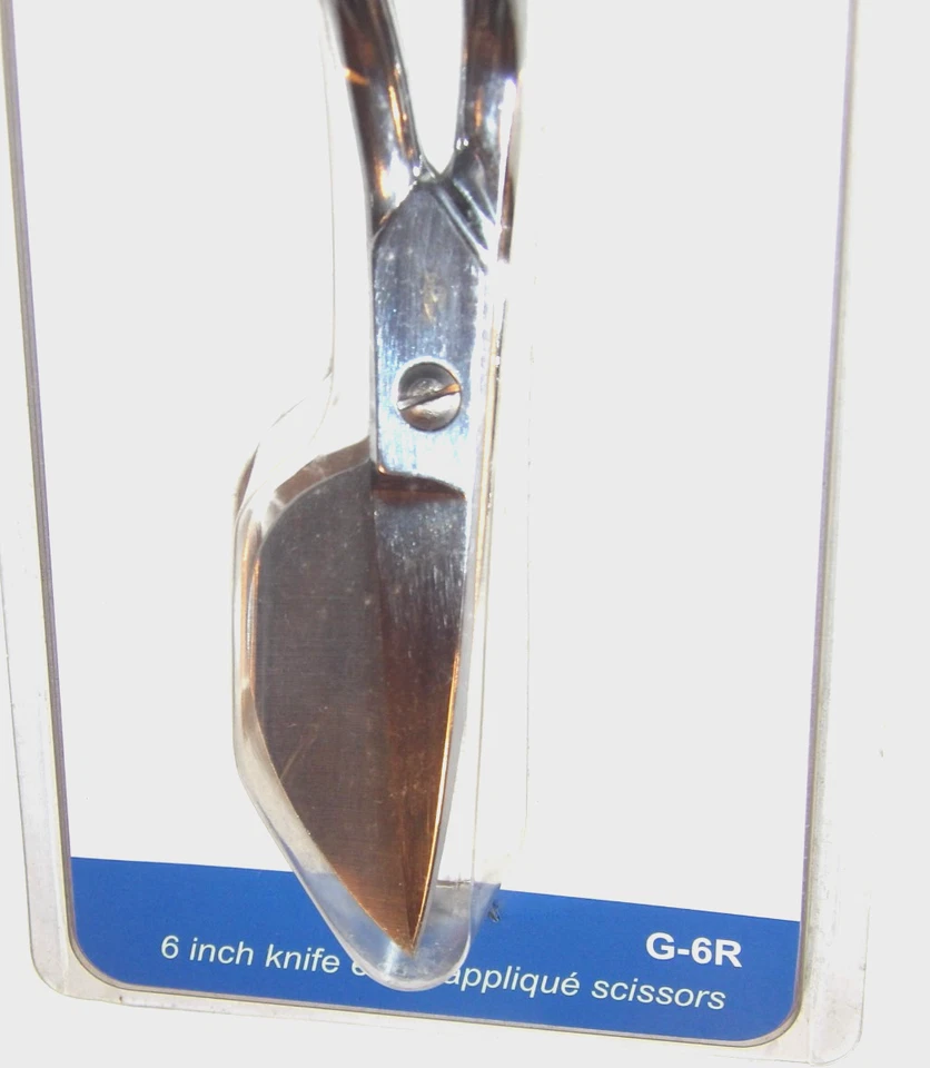 NEW GINGHER 6-INCH KNIFE EDGE APPLIQUÉ SCISSORS! DROP-FORGED/CHROME PLATE~ITALY - Image 4 of 4