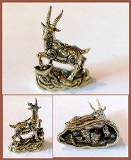 Messing Steinbock massiv NEU