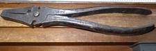 Vintage S H Co Farmer8  8” Button Patent Pliers