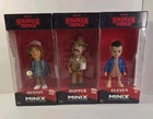 Lot of 3 Netflix Stranger Things Minix Figures Dustin, Hopper, Eleven Brand New