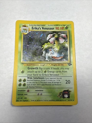 Pokémon Erika's Venusaur Rare Holo Gym Challenge 90 MP 4/132