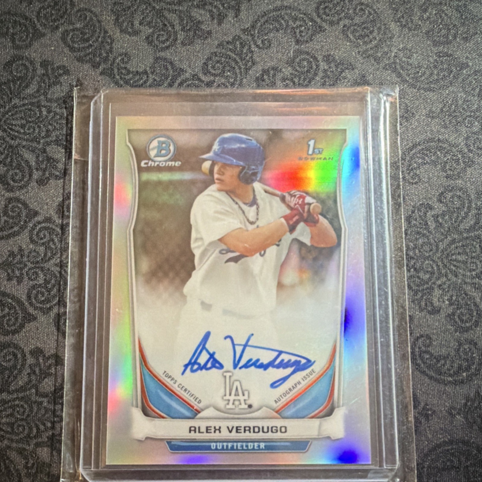 2014 Bowman Chrome Draft Autograph Alex Verdugo #BCA-AV Rookie Dodgers
