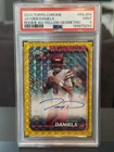 2024 Topps Chrome Jayden Daniels Geometric Refractor On Card Auto /75 PSA 9