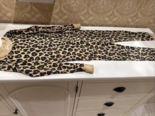 Crewcuts Girl  s Size 6 Two Piece Cheetah Hearts Pajama Set